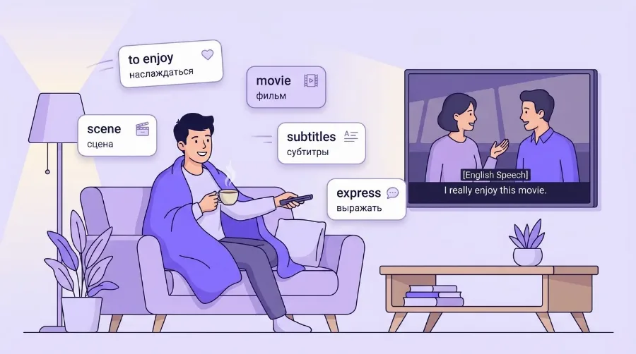 Как учить английский по фильмам и сериалам: пошаговый метод, который реально работает