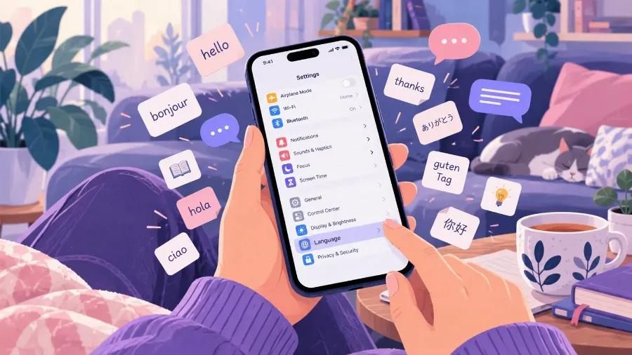 Стоит ли переключать телефон на изучаемый язык