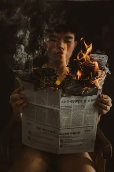 on fire — в огне