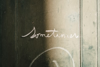 sometime — как-нибудь