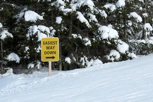 Ski run — Лыжный спуск